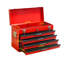 Boîte à outils portative en acier 20 pouces avec tiroirs - Organisateur de boîte à outils avec dispositif de fermeture à verrou en métal (rouge)-1742001679