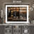 Lighted Vanity Mirror With Touch Sensor And Dimmable Lighting, Large Makeup Mirror With Side Lights For Even Illumination, Wall Mount Or Tabletop Design