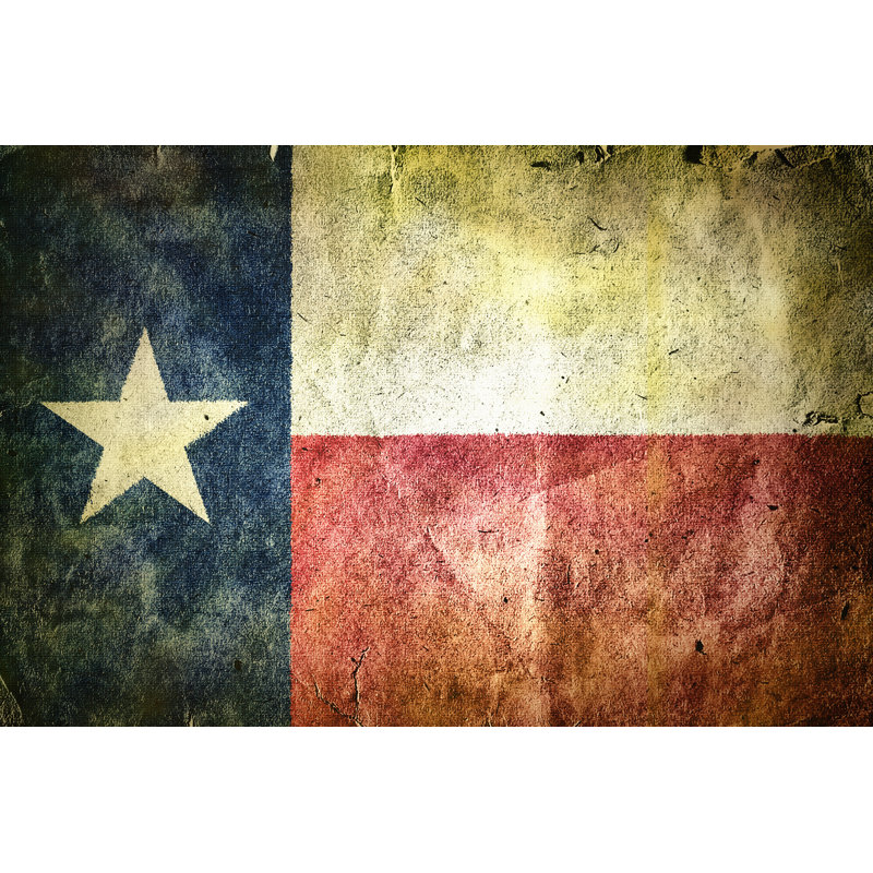 Flag Of The State Of Texas. by Photoprofi30 - Wrapped Canvas Print, 51cm H x 76cm W