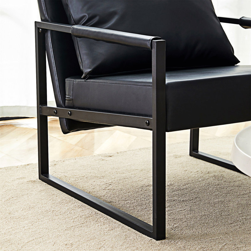 Upholstered Accent Chair Armchair, Black
