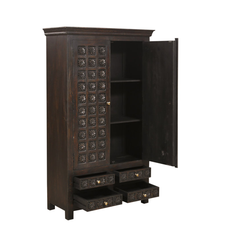 Armoire haute Torkel - Brun antique