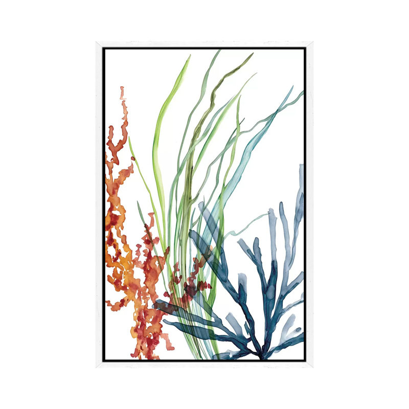 Ocean Garden I 1 Piece Painting on Canvas, 152.5 cm H x 101.5 cm W, White Framed