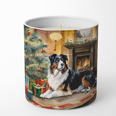 Christmas Tree Scented Tumbler Candle with Ceramic Holder
