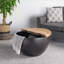 Table basse en bois et fer