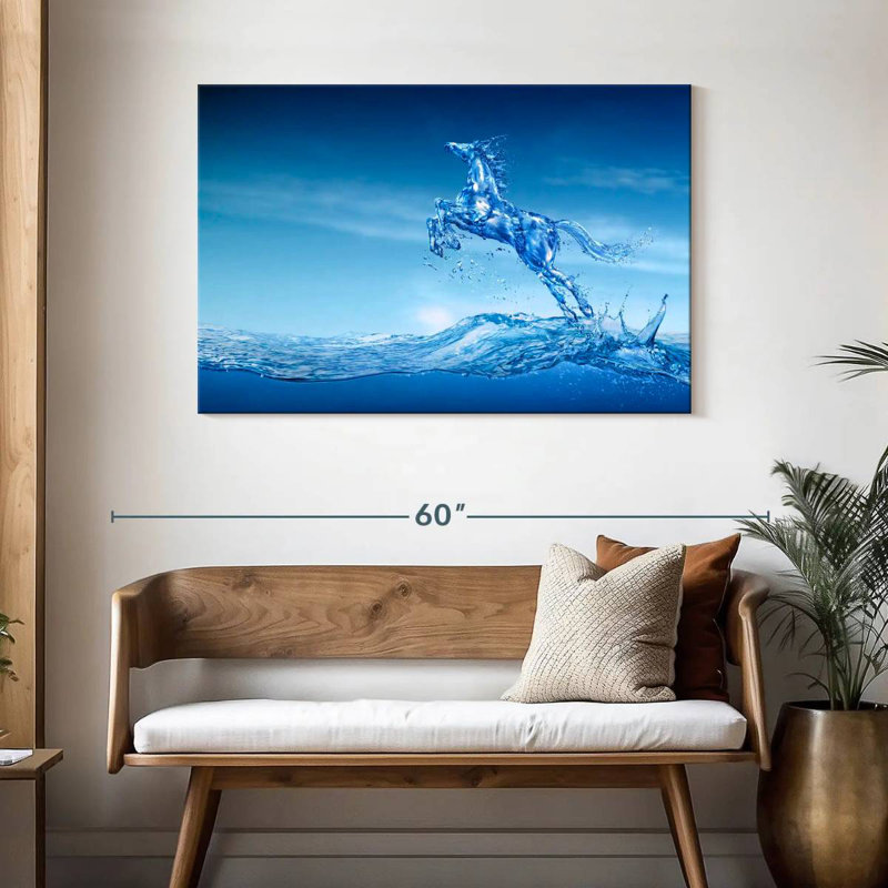 Cheval d'eau, H 30 po x l 45 po
