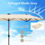 Borgeson Tilt Balcony Parasol