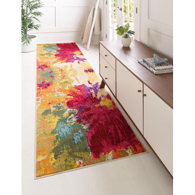 Rizer Washable Floral Indoor Rug