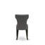 Ensemble de table de salle à manger 5 pièces comprenant une table de cuisine rectangulaire avec pieds en X et 4 chaises de salle à manger Parson en tissu Gotham foncé, noir brossé-1830228708