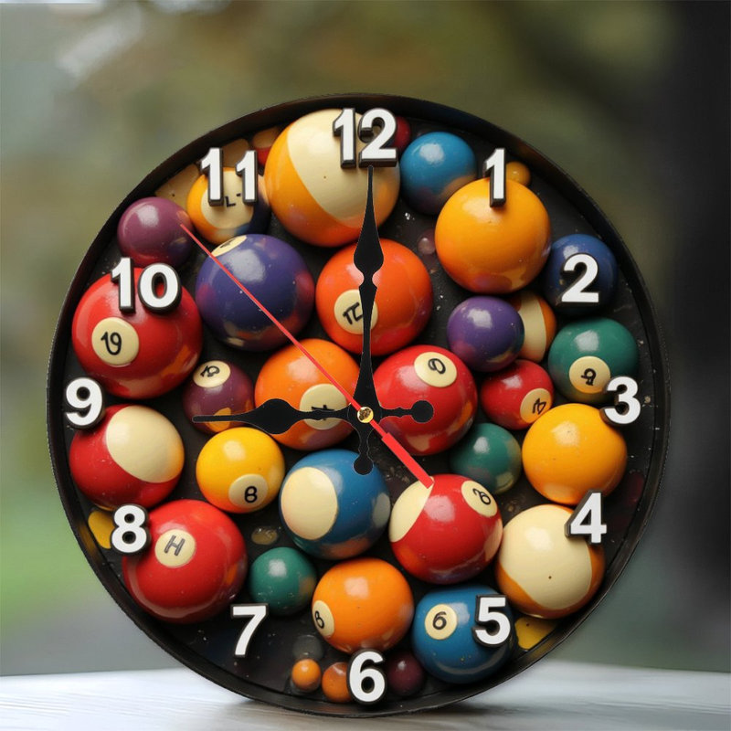 Ensemble de boules de billard colorées