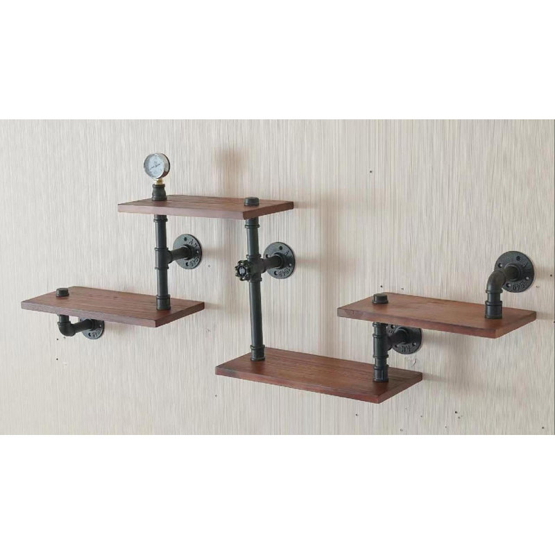 Dayli 4 Piece Pine Floating Shelf