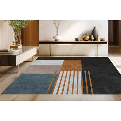 Cloughmills Vinyl Machine Printed Area Rug