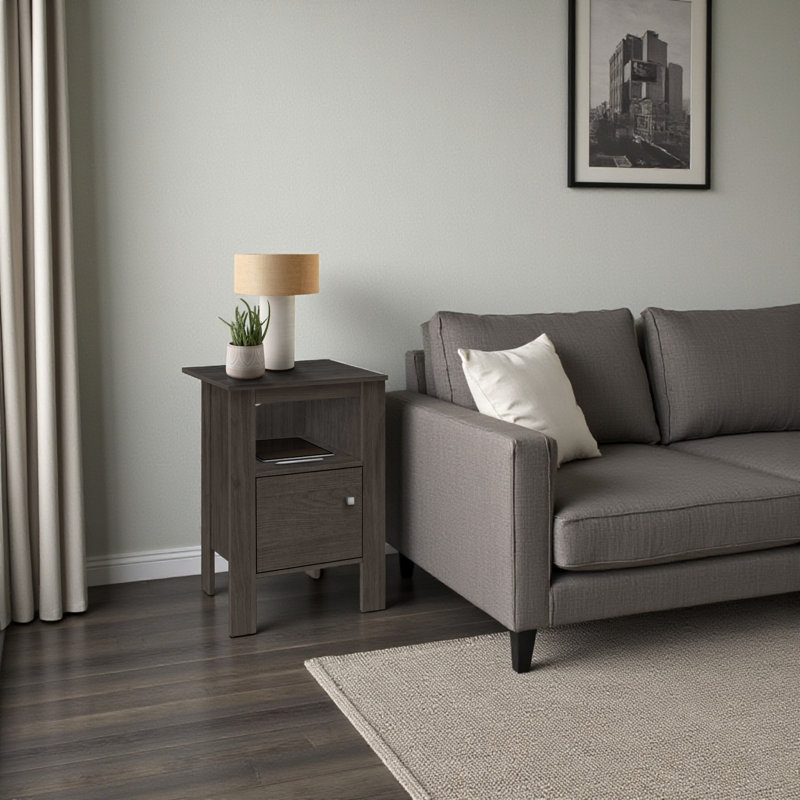 Sandra Nightstand, Dark Brown