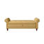 Banc de lit 63 po en tissu jaune-424682472