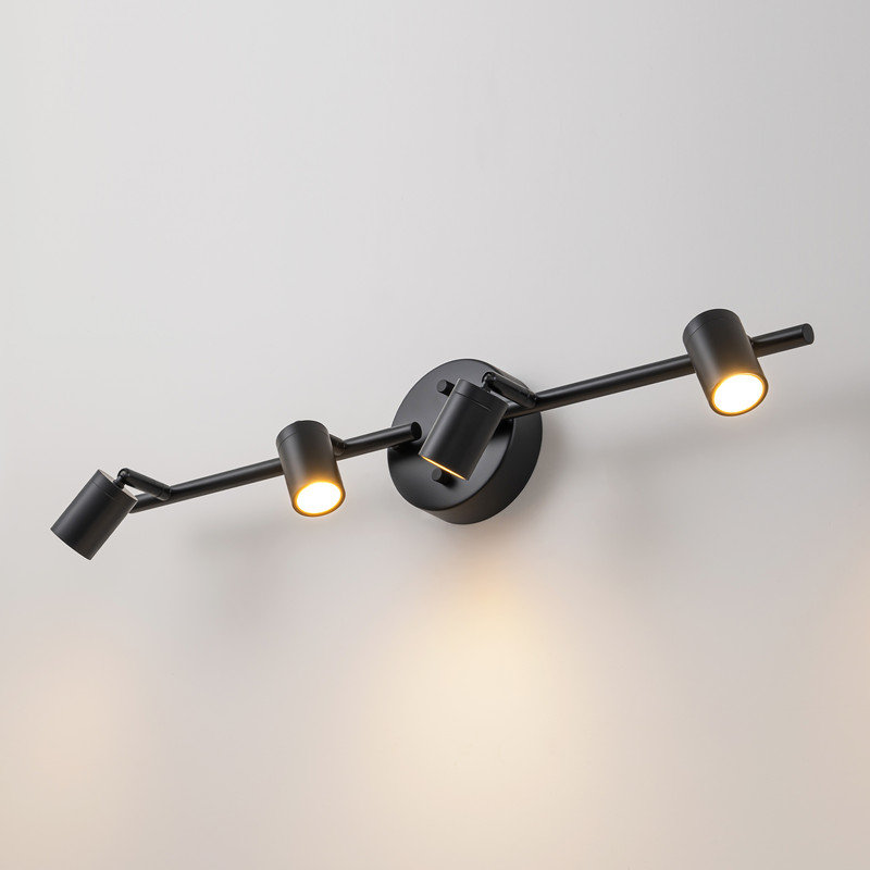 4 - Light LED Track Light with Rotatable Heads Track Lighting Kit
