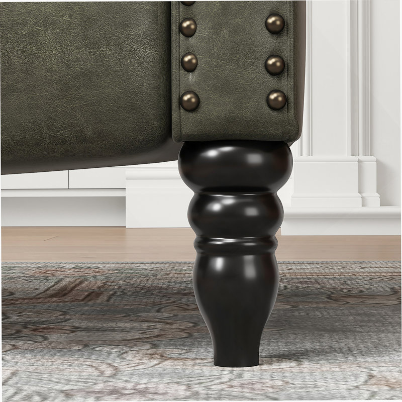 Fauteuil inclinable en similicuir pour salon RV, Vert foncé