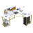 Lantz L-Shaped Metal Base Computer Desk-991201097-1033234467