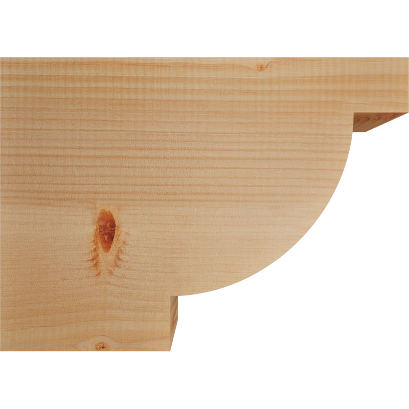 Queue de chevron lisse l 3 3 po x H 12 po x L 16 po, sapin Douglas, Sapin de Douglas, H 12 po x l 16 po x P 3,5 po
