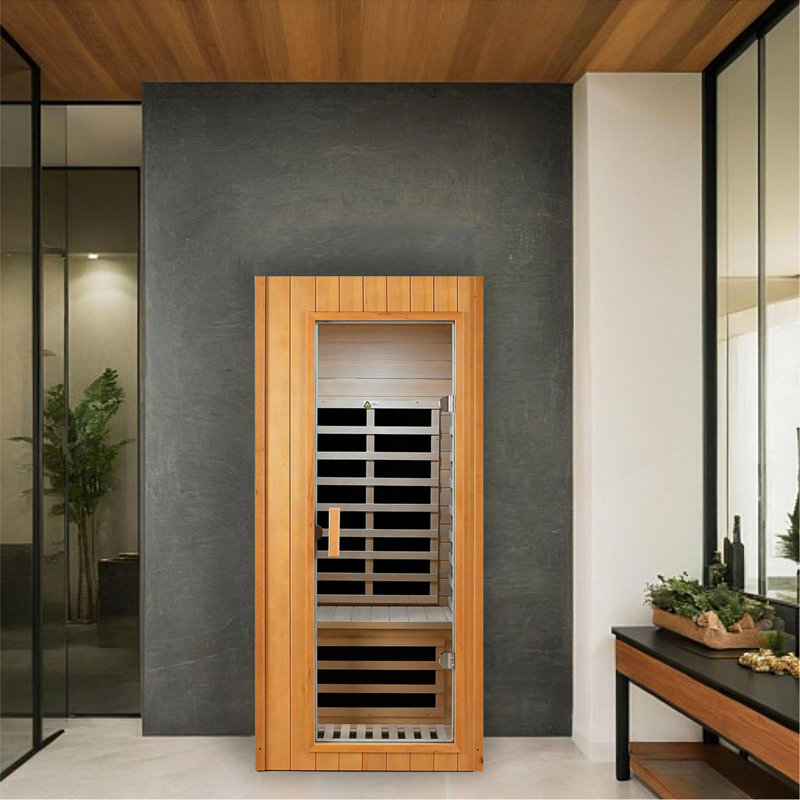 Sauna intérieur encastré à infrarouge lointain Hemlock
