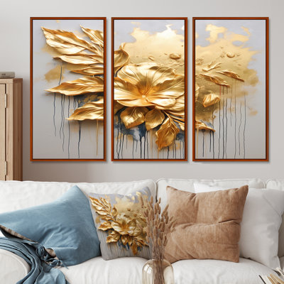 Arkin - ensemble d'art mural abstrait floral