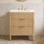Ensemble de meuble-lavabo simple 30 po avec dessus en pierre reconstituée Bilroy-1364366936