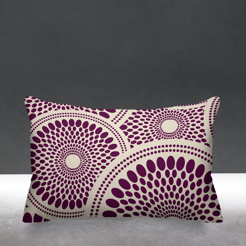 Penn Outdoor Reversible Throw Pillow, Purple