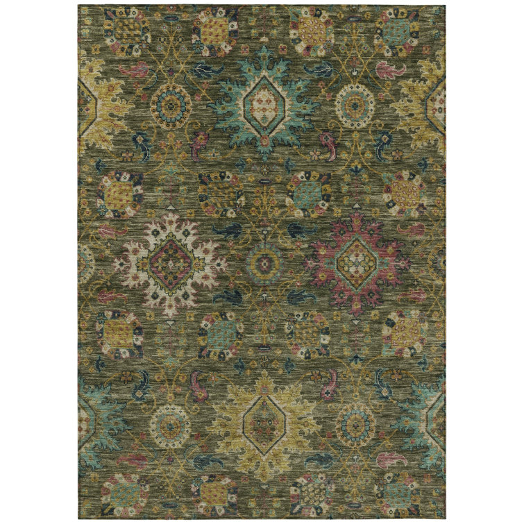 Machine Washable Indoor/Outdoor Jacinto ACN2151 Medallions Rug