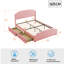 Bomford Upholstered Velvet Drawers Bed-1221958400-1221958415