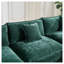Collection d'accoudoirs modernes en chenille vert pour canapé modulaire Cloud