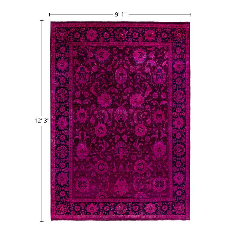 Ilsa One-of-a-Kind 9' 1" X 12' 3" Hand Knotted Area Rug