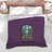Purple Brick Wall Window Comforter-129138539
