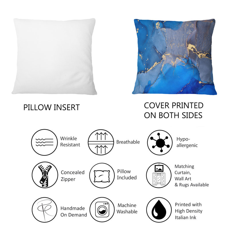 Coussin 12 "x 20" Blue Luxury