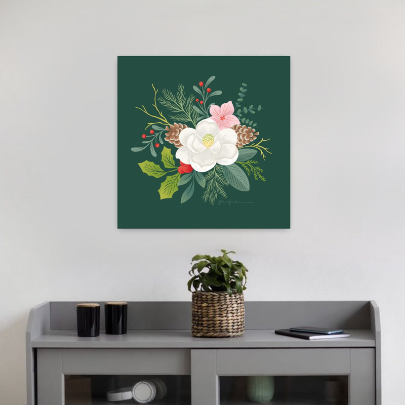 Art contemporain d'hiver Winter Arrangements VI, H 18" x l 18"