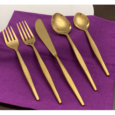 Everly Quinn Stainless Steel Flatware Set