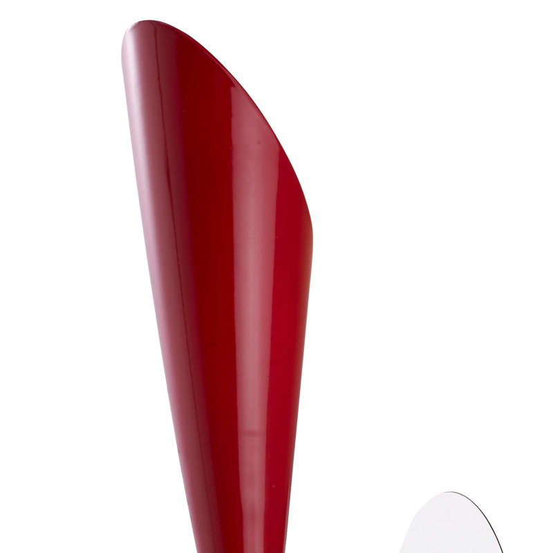 Garonzik Chrome Armed Sconce, Red