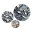 Copper Silver Pewter Leaves I – Leaves 3 Piece Metal Wall Art Print