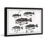 «Black and White Fish» par Julia Posokhova - impression encadrée-26601399