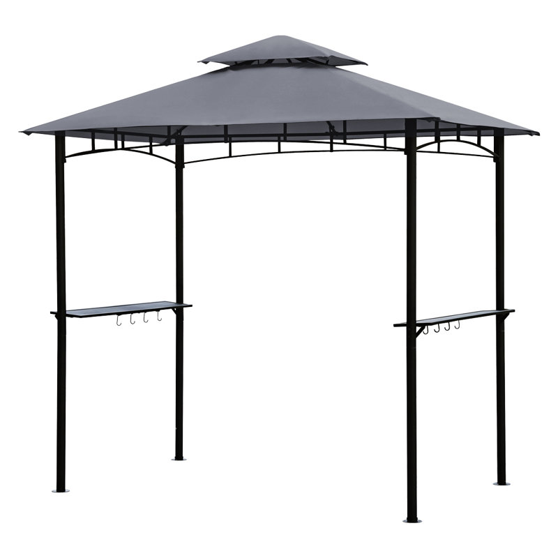 Aurey 2.5 x 1.5m Metal BBQ Gazebo