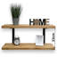 Wall Gemmenne 2 Pieces Solid Rustic Wood Shelf with Brackets-2115826365