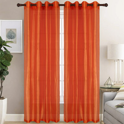 Diredra Polyester Semi-Sheer Curtains (Set of 2)