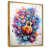 Toile avec cadre flottant or