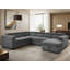 Canapé-lit modulaire surdimensionné de 123 po avec divan-lit en U et méridienne avec rangement-105788077
