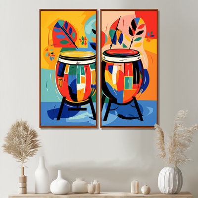 Mexican Drums Music Instruments IV - Large Fruits Wall Art