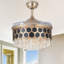 Ventilateur de plafond en cristal 42 po avec lumières DEL et télécommande Melkon