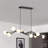 Dekisha 10-Light Glass Globe Branch Linear Chandelier
