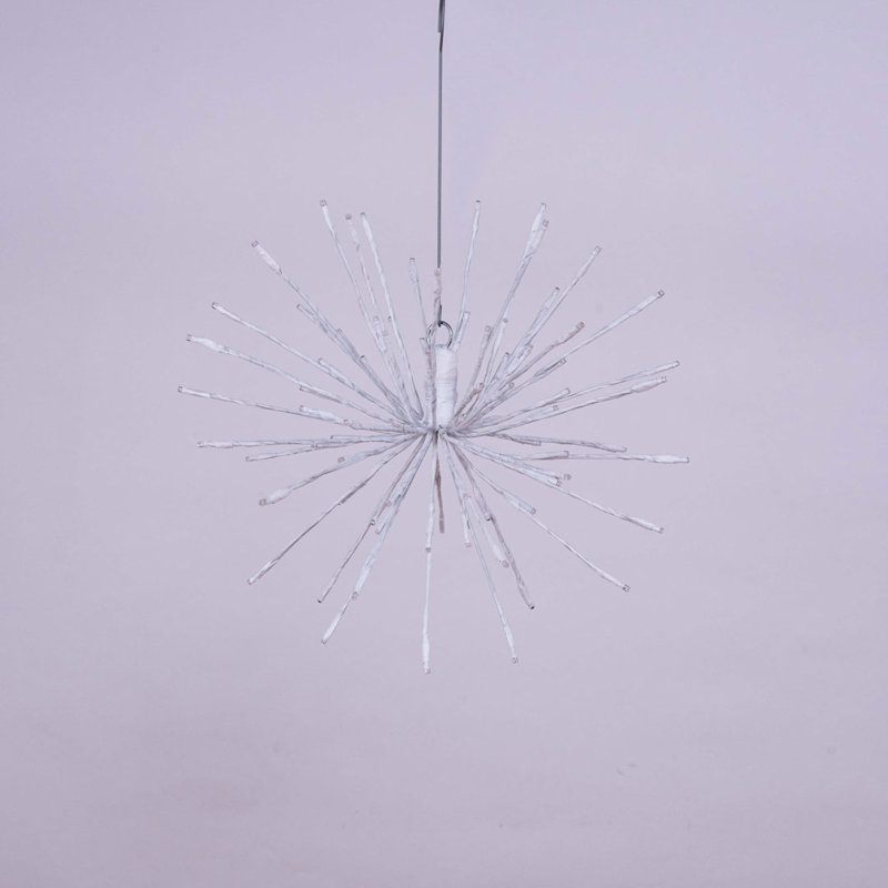 60 lanternes à DEL, Blanc pur / rouge, 60 lumières
