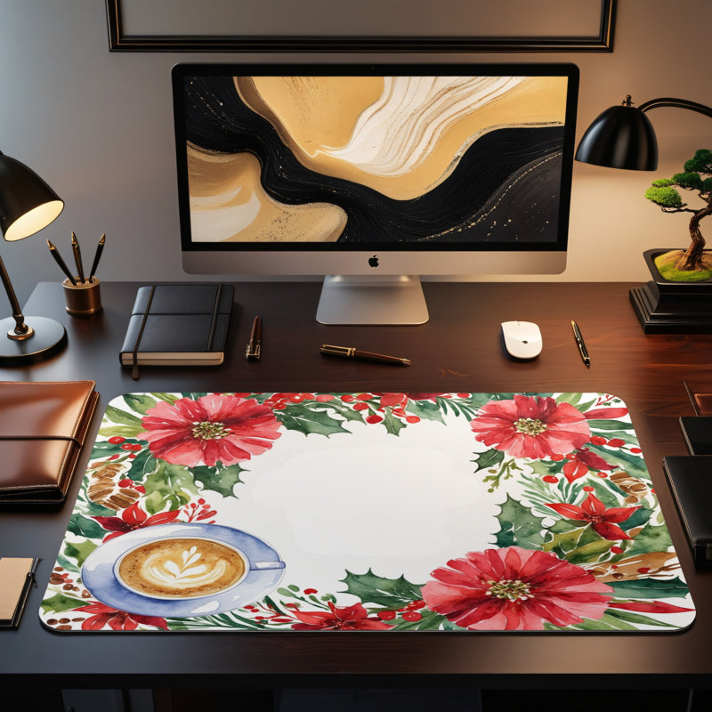 Polyester Desk Pad, 31.5x15.5