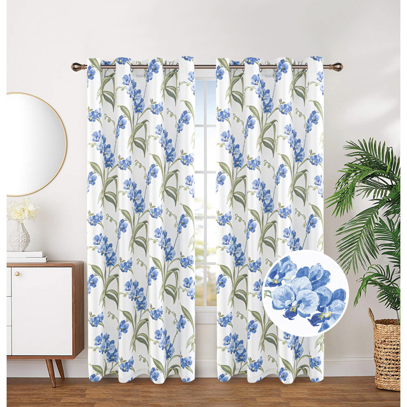 Floral Blackout Pair, Navy