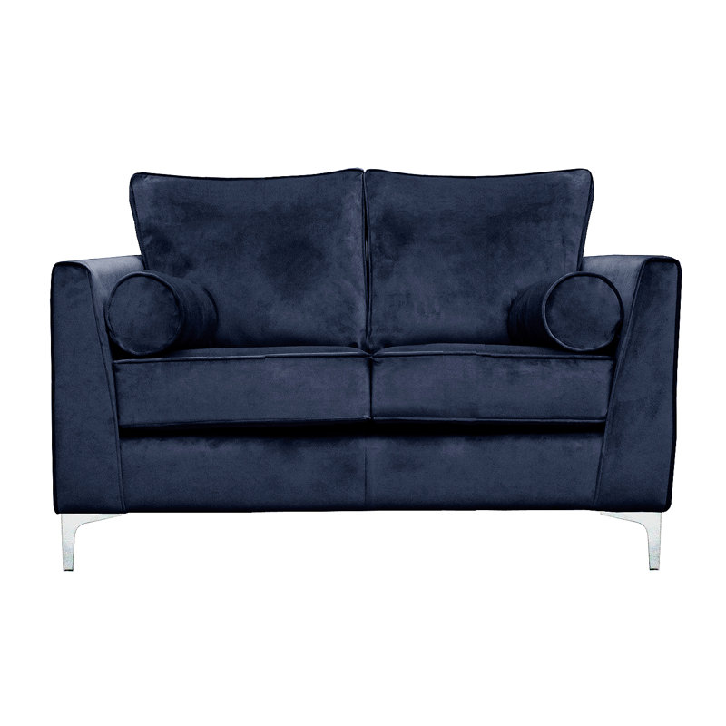 Giancarlo 2 Seater Velvet Sofa, Navy