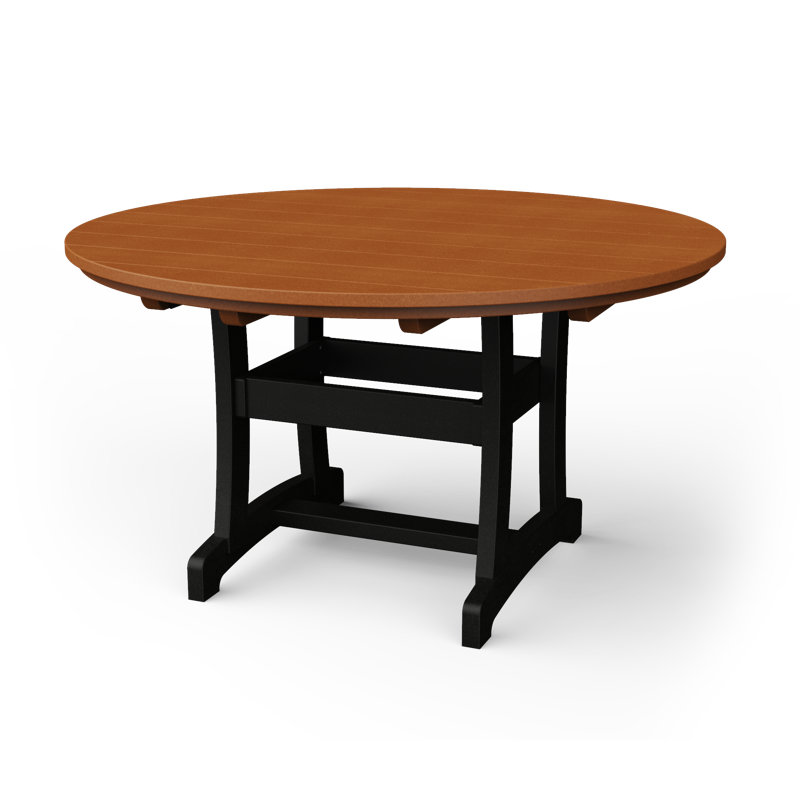 Table de salle à manger Stella, H 54 po x l 54 po x P 54 po, Cèdre / noir