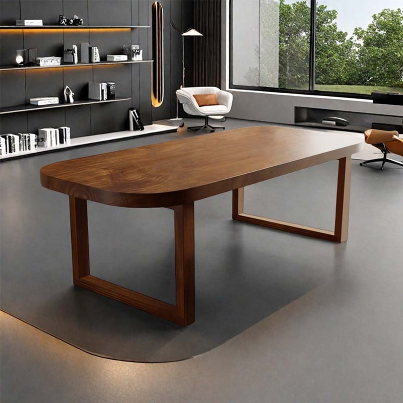 Rectangular Solid Wood Breakroom Tables